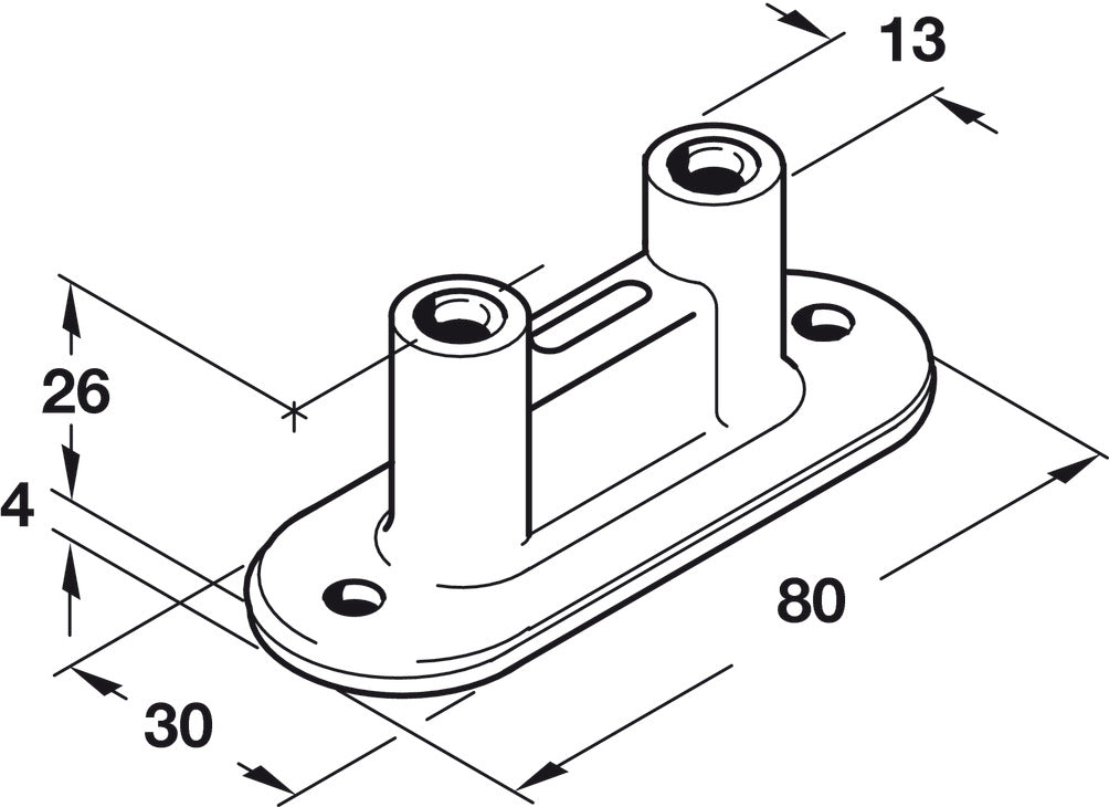 Lower Guide, Floor Mounted