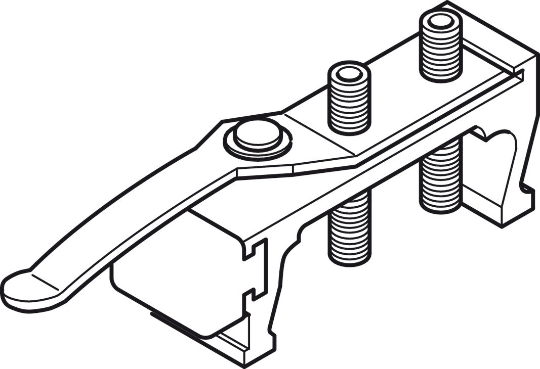 Track Stopper, With Adjustable Retention Inox-Type Nylon