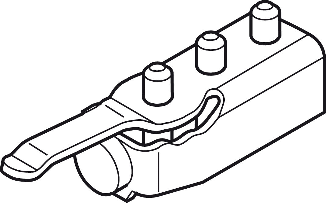 Track Stopper, with adjustable retention spring