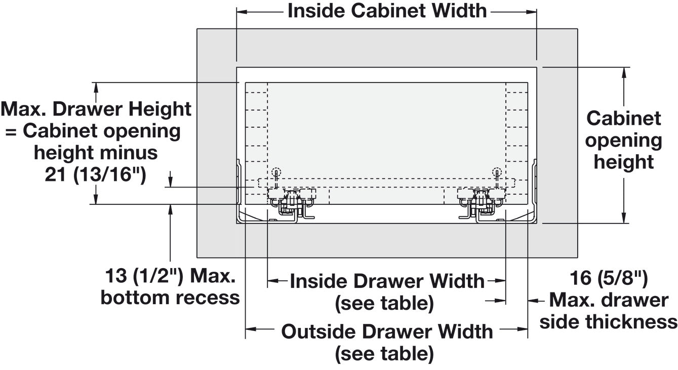 Horizontal Disconnect Lever, for Accuride 3135EC