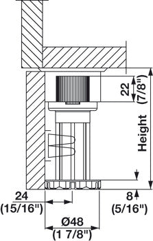 Adjustment Feet - Short Applications