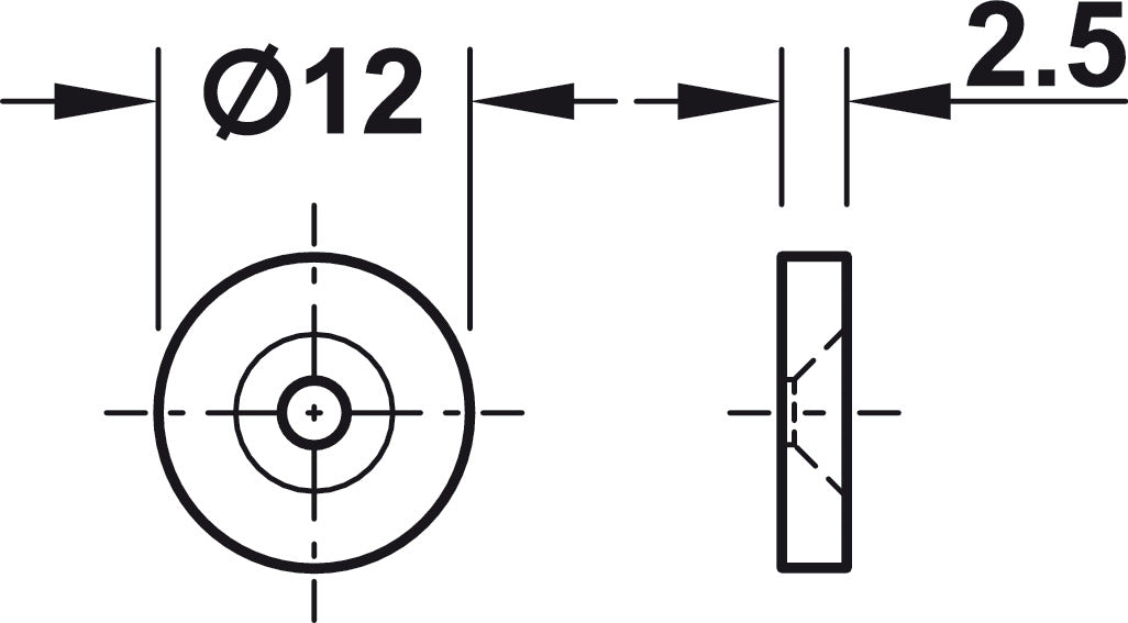 Magnetic Catch, Recessed, 2 kg Pull