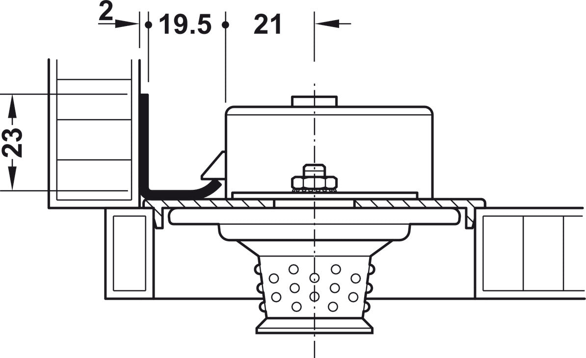 Special Strike Plate, for Mastercombi Lock