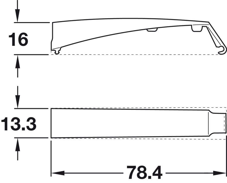 Housing, K Push Tech Concealed, Long