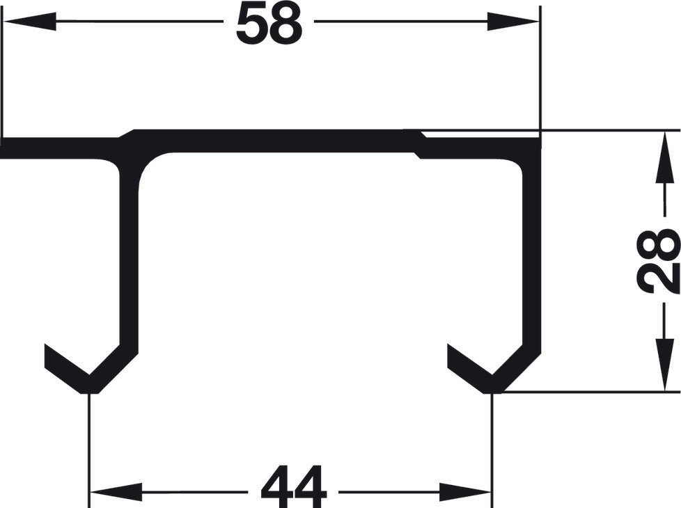 Double Upper Track, For Hangar Infront