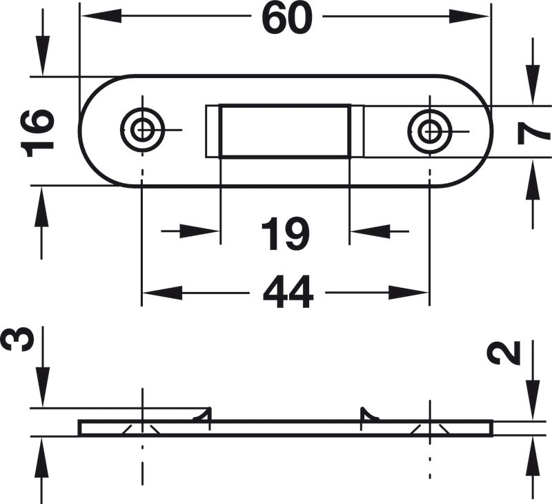Roller Shutter Rim Lock, Backset 25 mm (1"), Symo 3000