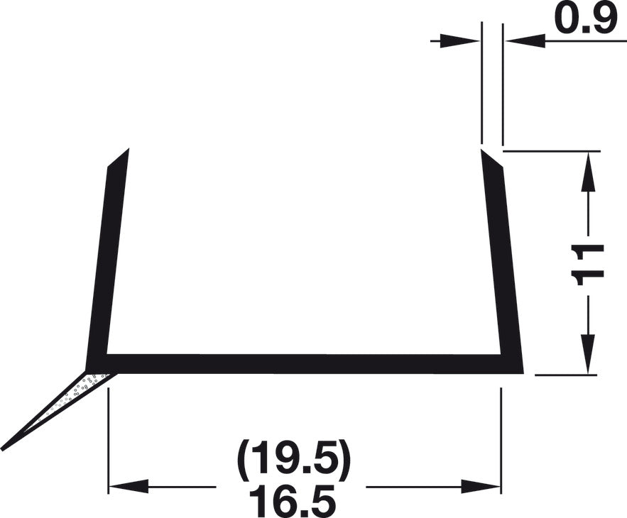 Plinth profile, with sealing lip
