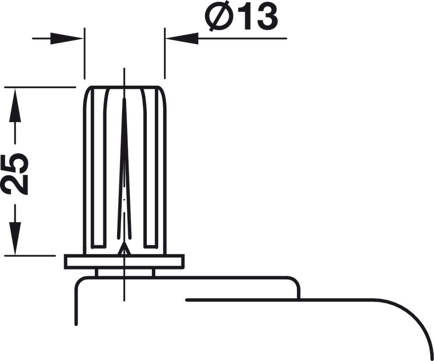 Enclosed wheel caster, Load bearing capacity 75 kg, free running