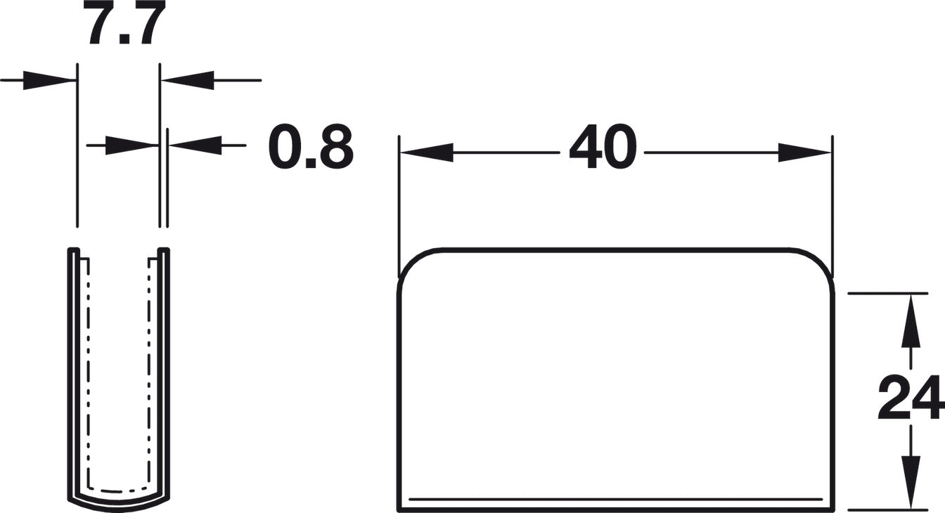 Strike Plate, for Magnetic Pressure Catches