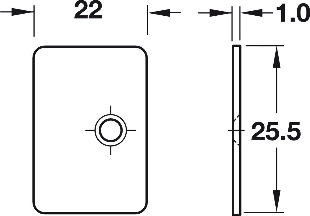 Strike Plate, for Magnetic Pressure Catches