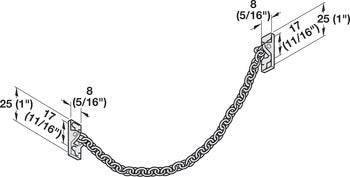 Decorative Door Chain, Door Restraint