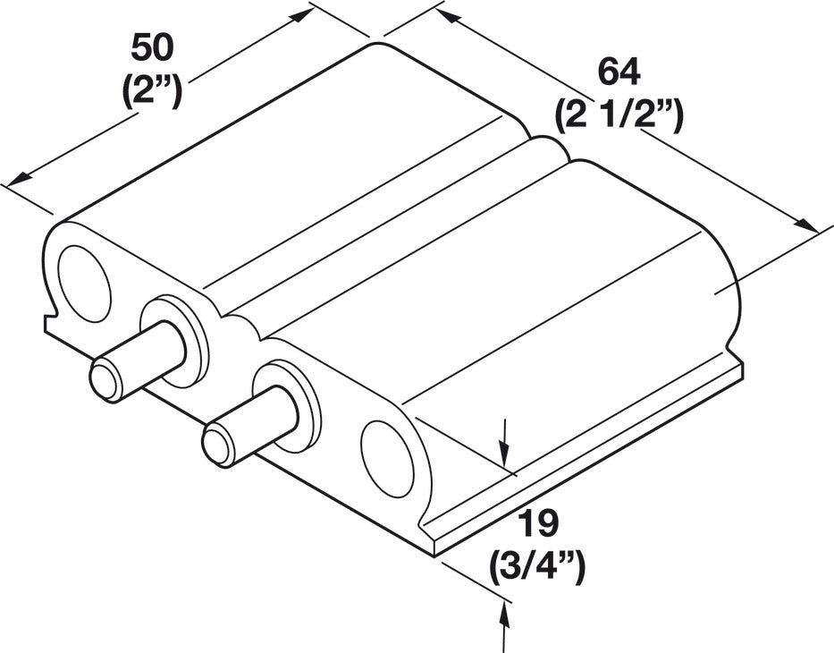 Soft-Close Door Stop, for Double Doors