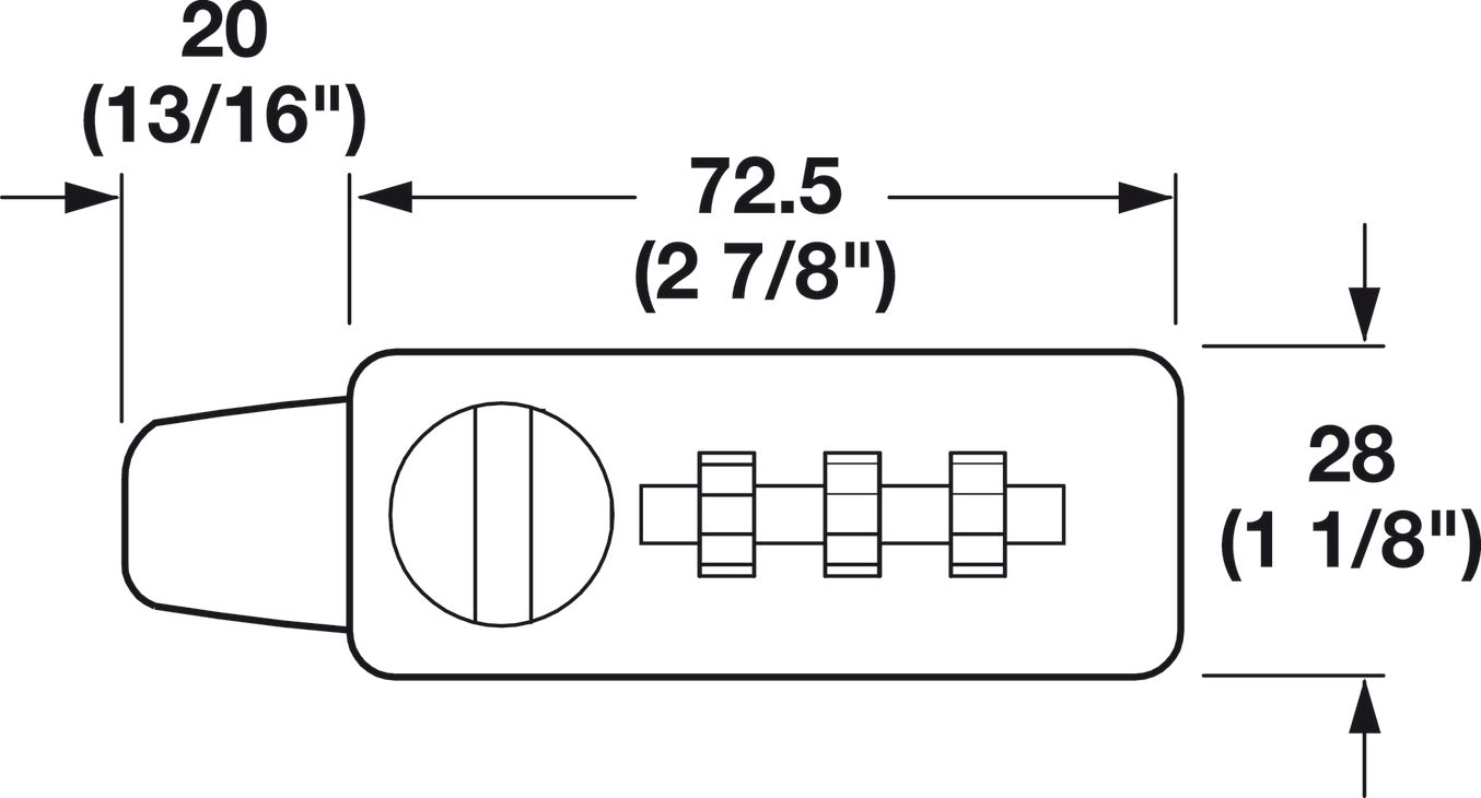 Combination Lock, Combi-Code 1157