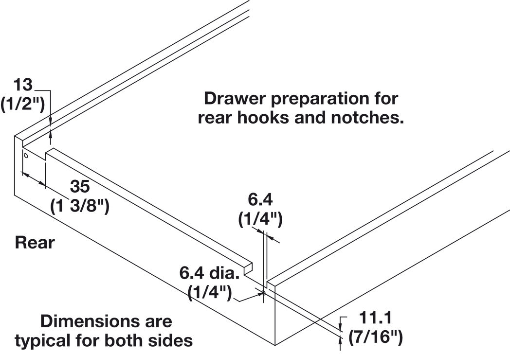 Horizontal Disconnect Lever, for Accuride 3135EC