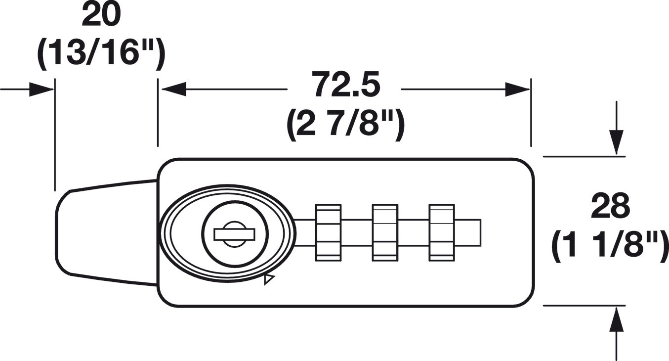 Combination Lock, Combi-Code 1153