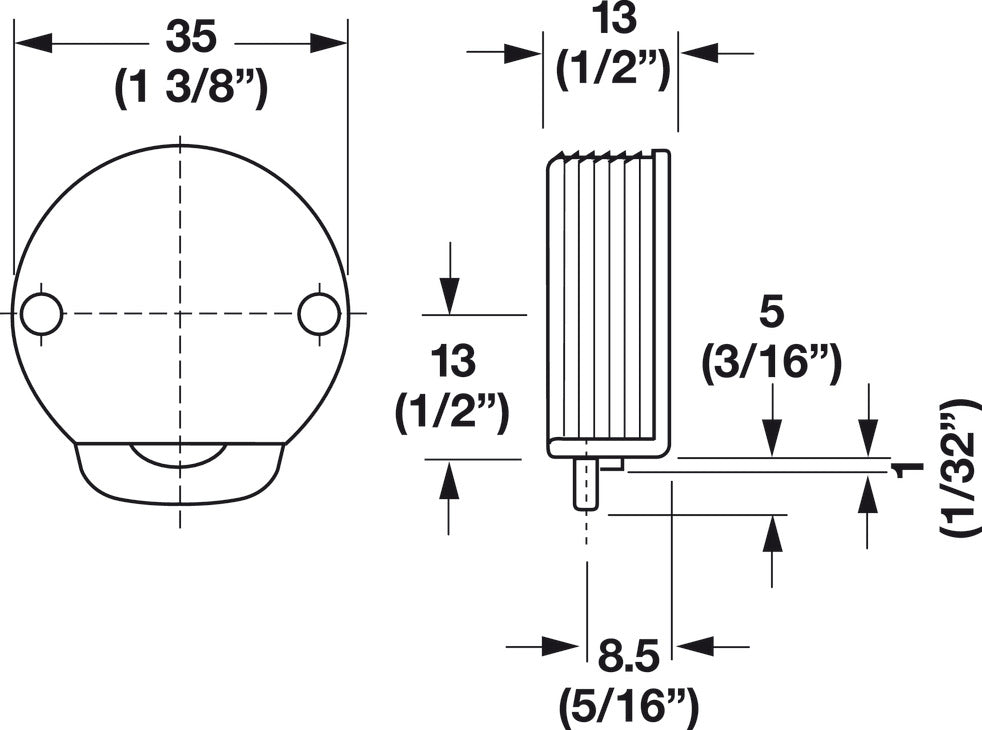 Lower Roller, With Steel Spindle and Nylon Roller