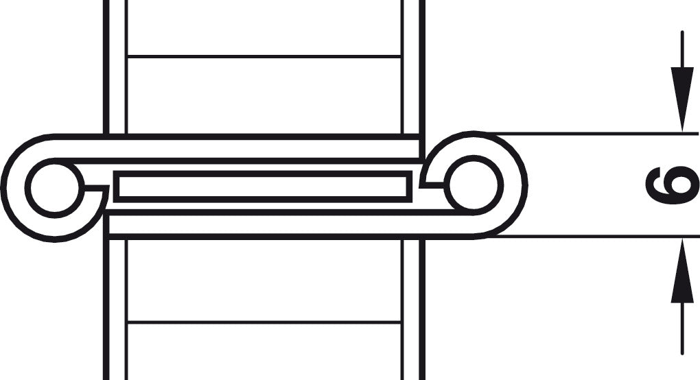 Screen Hinge, 3-Part, Pivotable