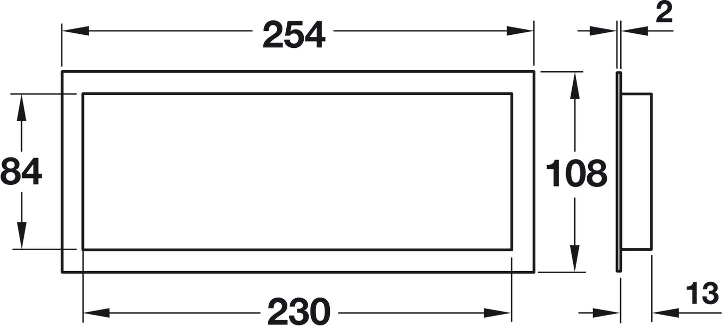 Ventilation Trims, Plastic, with louvres
