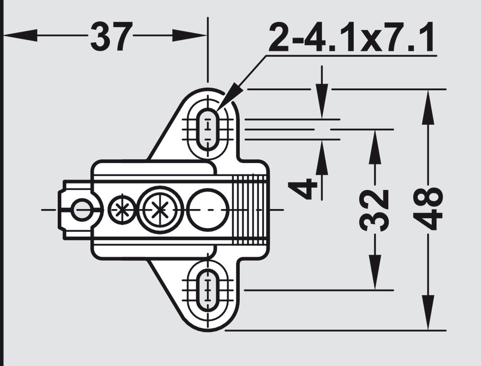 Mounting Plate, Stainless steel