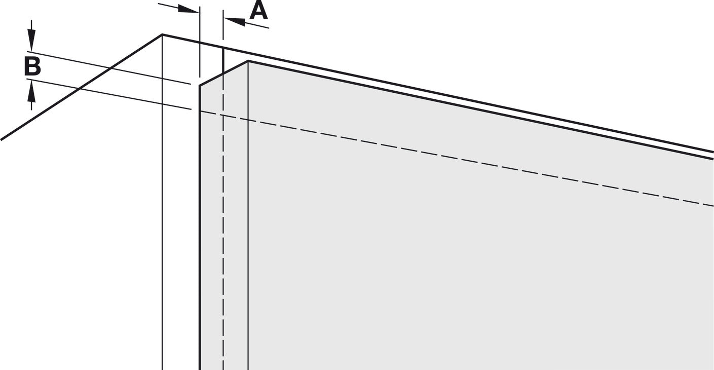 Lateral Swing Fitting, Swingfront 20 FB, for wooden or narrow aluminum frame doors