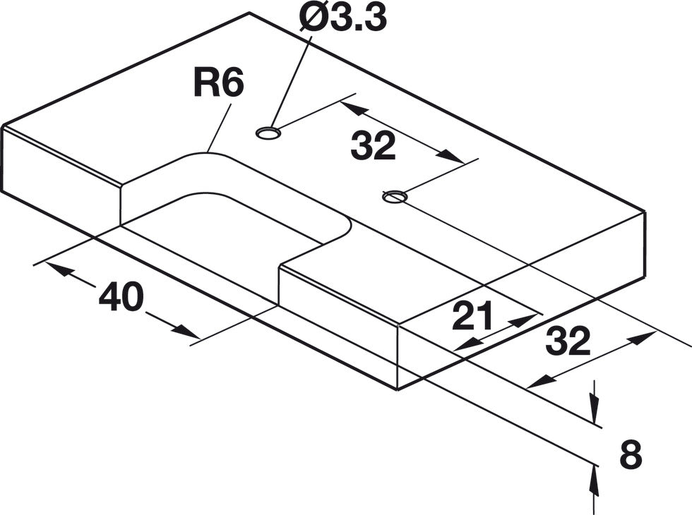 Thin Panel Institutional Hinge, Aximat® 300, Grade 1, Zinc Alloy