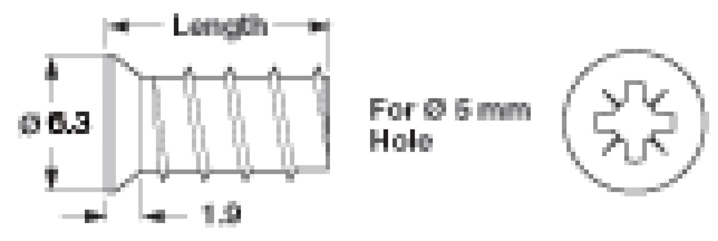 Euro Screw, Square Head
