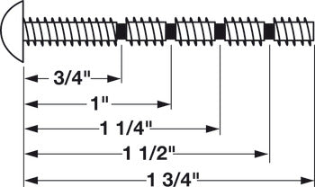 Decorative Hardware Screw, 8-32, Modified Truss Head with Combi Cross/Slot Drive, Yellow Chromate