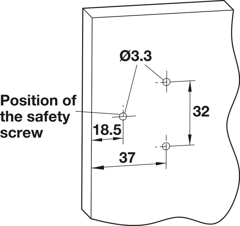 Thin Panel Institutional Hinge, Aximat® 300, Grade 1, Zinc Alloy