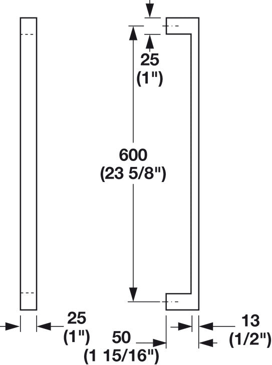 Pull Handle, StarTec® Stainless Steel