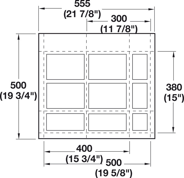 Medical Drawer Insert, Shallow, 28 mm