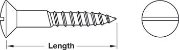Countersunk Head Screw, Partial Thread