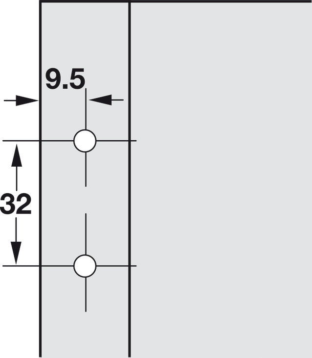 Wing Mounting Plate, for Self-Closing Hinges