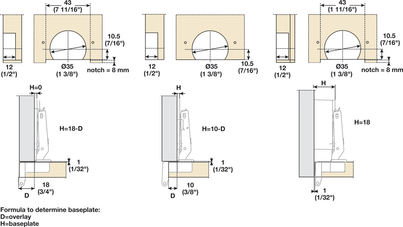 Single Pivot Institutional Hinge, Salice, 270° Opening Angle, Self Close