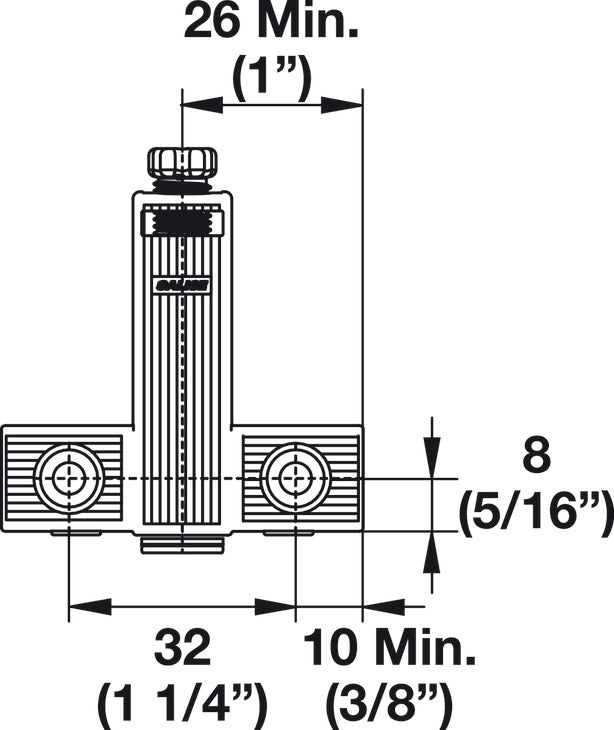 Magnetic PUSH Latch Adapter, with Adjustment