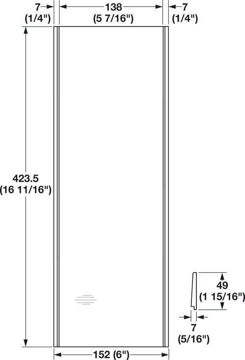 Multipurpose Insert, Finelineâ„¢ Move, 152 x 423.5 x 49 mm