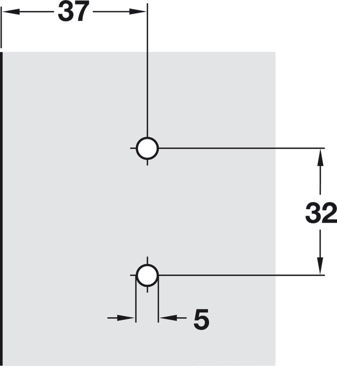 Mounting Plate, Salice, With Pre-Installed Euro Screws