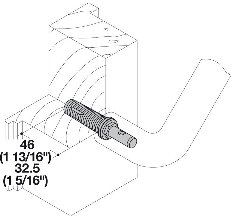 Fastener, Concealed Mount, for Installation on One Side