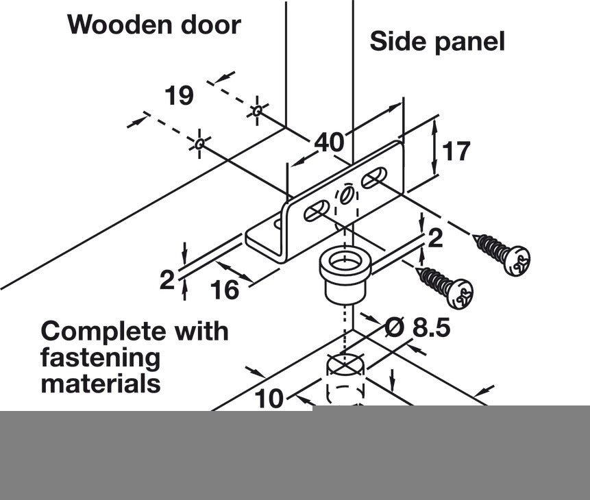 Hinge, for Wood Doors and Lids