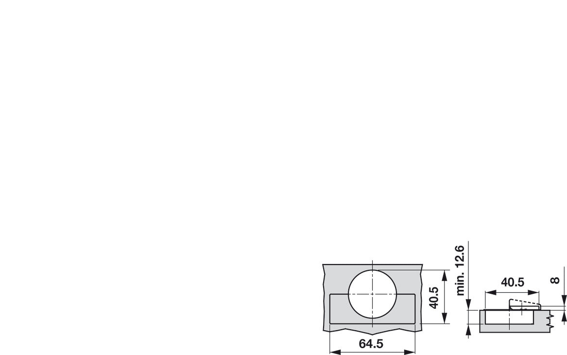 Concealed Hinge, Grass TIOMOS, 160º Opening Angle, Full Overlay