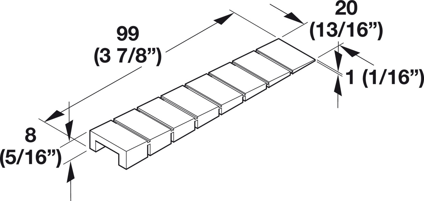 Furniture Wedge, Plastic