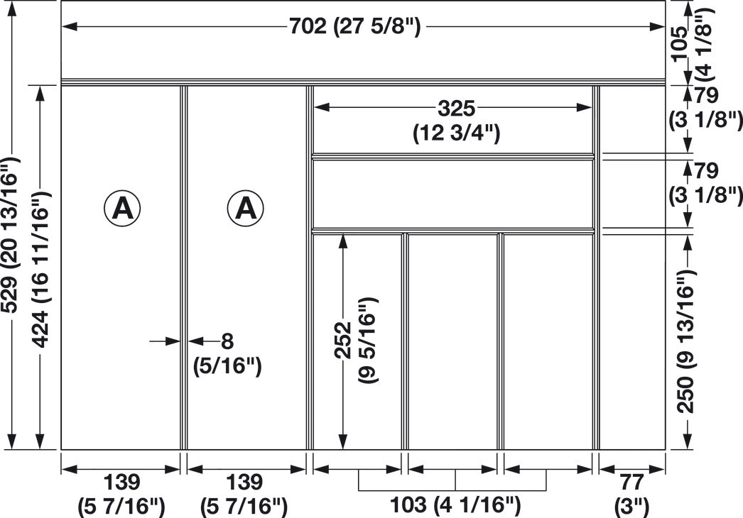 Large Cutlery Tray, Finelineâ„¢
