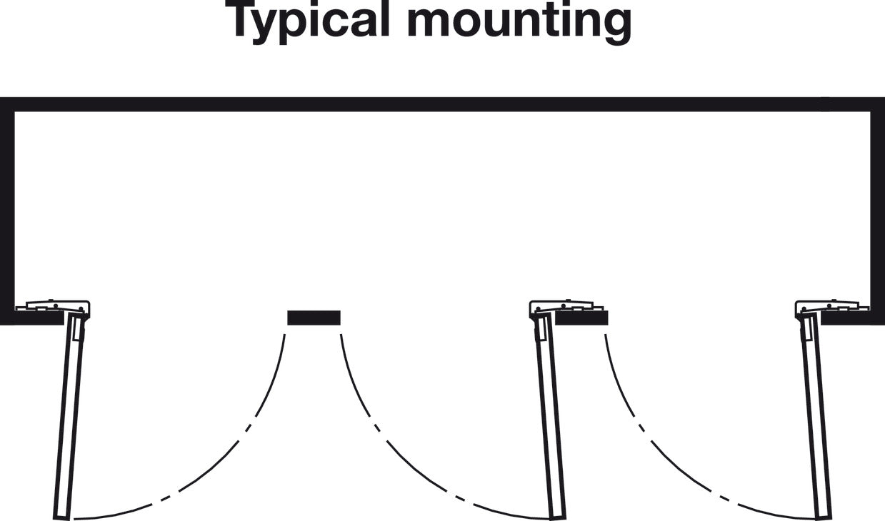 Blind Corner Concealed Hinge, Salice, 110° Opening Angle, Nickel-Plated