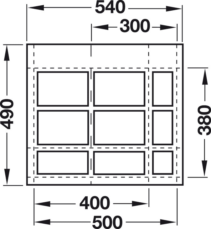 Medical Drawer Insert, Deep, 57 mm
