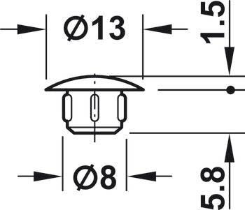 Cover Cap, Tapered for Tight Grip