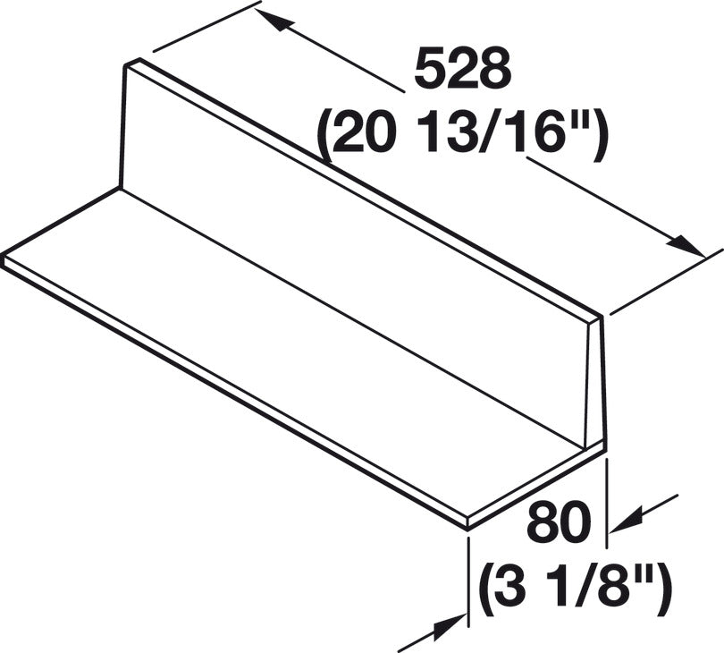 Width Extension Spacer Insert, for Finelineâ„¢ Cutlery Tray