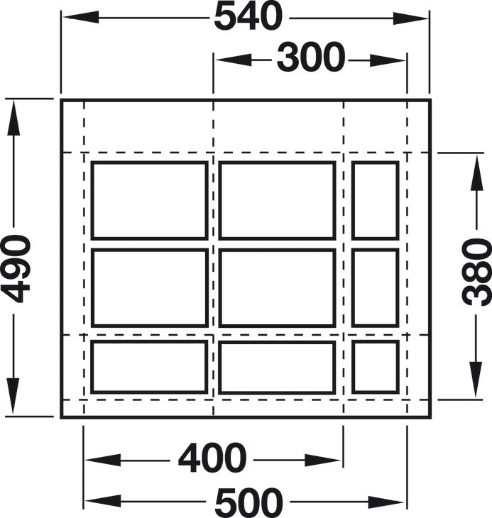 Medical Drawer Insert, Shallow, 28 mm