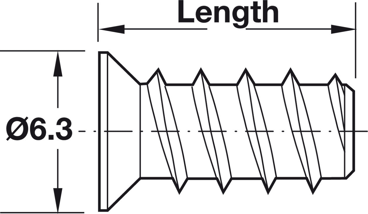 Euro Screw, Square Head