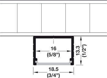 Aluminum Profile, for Surface Mounting