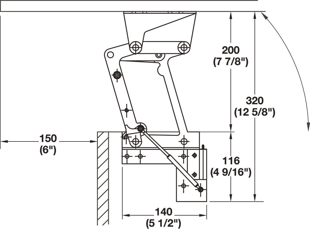 Lift-Up Table Top Fitting, Tavoflex