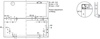 Adapter, for Doors with 20 mm (13/16") Aluminum Frame